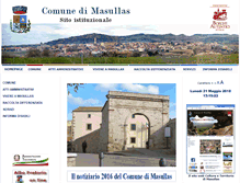 Tablet Screenshot of comune.masullas.or.it